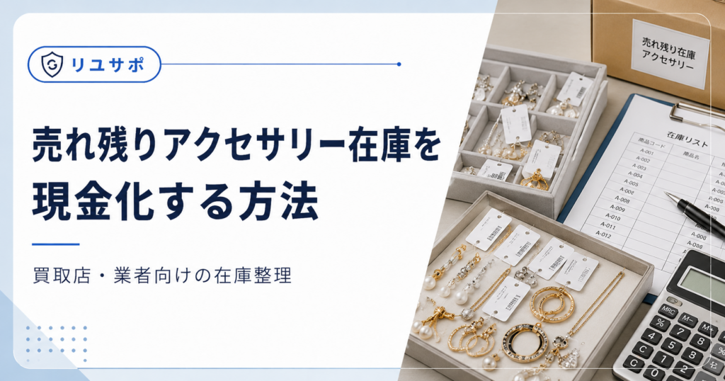 売れ残りアクセサリーの現金化方法