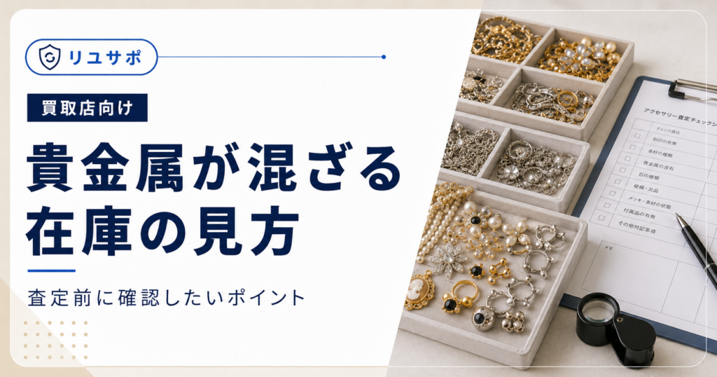 買取店が低単価アクセサリー在庫を抱えないための買取基準