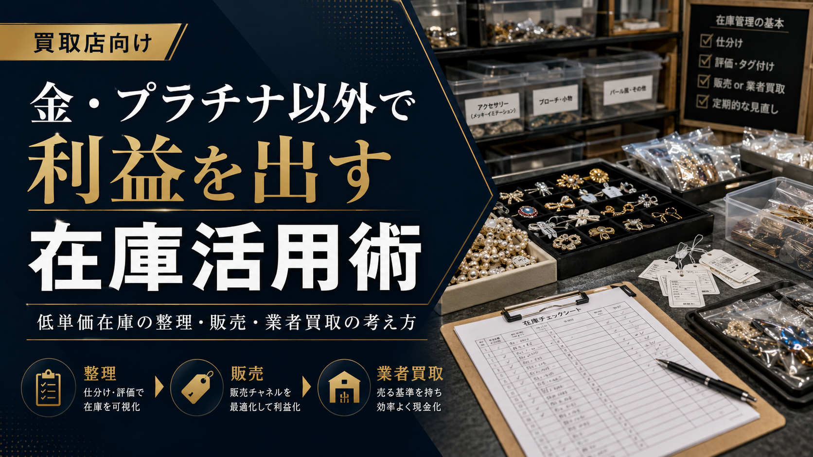買取店が金プラ以外の商品で利益を出す方法