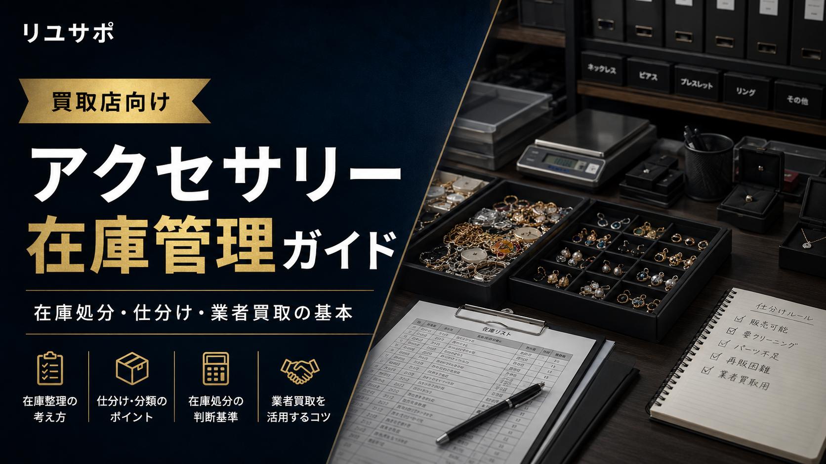 買取店向け売れ残り在庫とアクセサリー在庫の処分方法