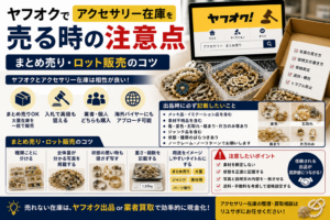 ヤフオクでアクセサリー在庫を売る時の注意点