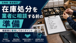 在庫処分を業者に相談する前に準備すること