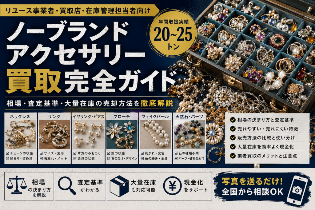 ノーブランドアクセサリー買取完全ガイド｜相場・査定基準・大量在庫売却を徹底解説