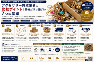 アクセサリー買取業者を比較するときの価格以外の7つの基準