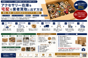 アクセサリー在庫を宅配で業者買取に出す際の梱包・発送・送料の注意点