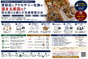 買取店でアクセサリー在庫が溜まる原因と売れ残りを減らす在庫管理方法